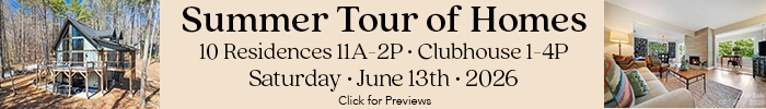 Connestee Falls 2026 Tour of Homes Banner